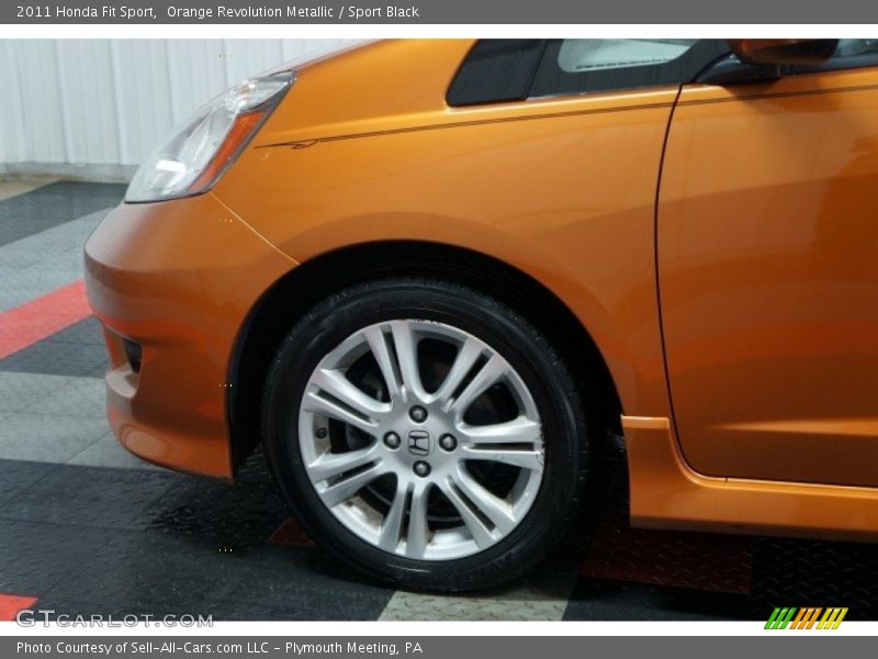 Orange Revolution Metallic / Sport Black 2011 Honda Fit Sport