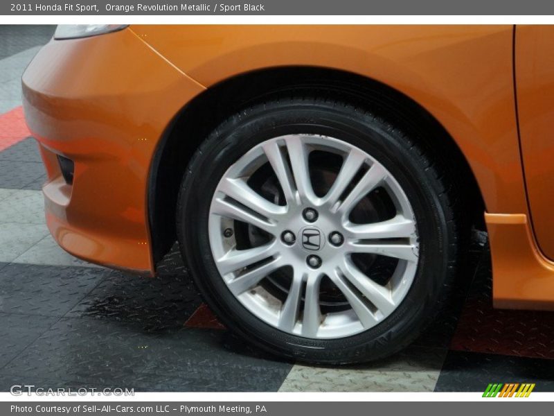 Orange Revolution Metallic / Sport Black 2011 Honda Fit Sport