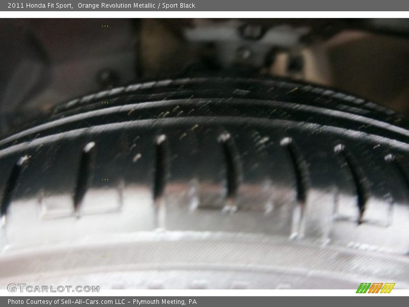 Orange Revolution Metallic / Sport Black 2011 Honda Fit Sport