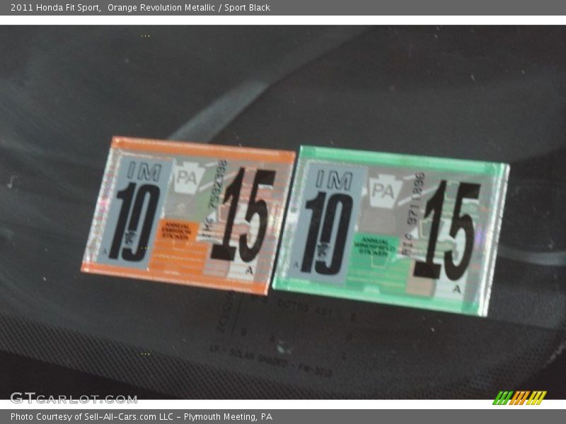 Orange Revolution Metallic / Sport Black 2011 Honda Fit Sport