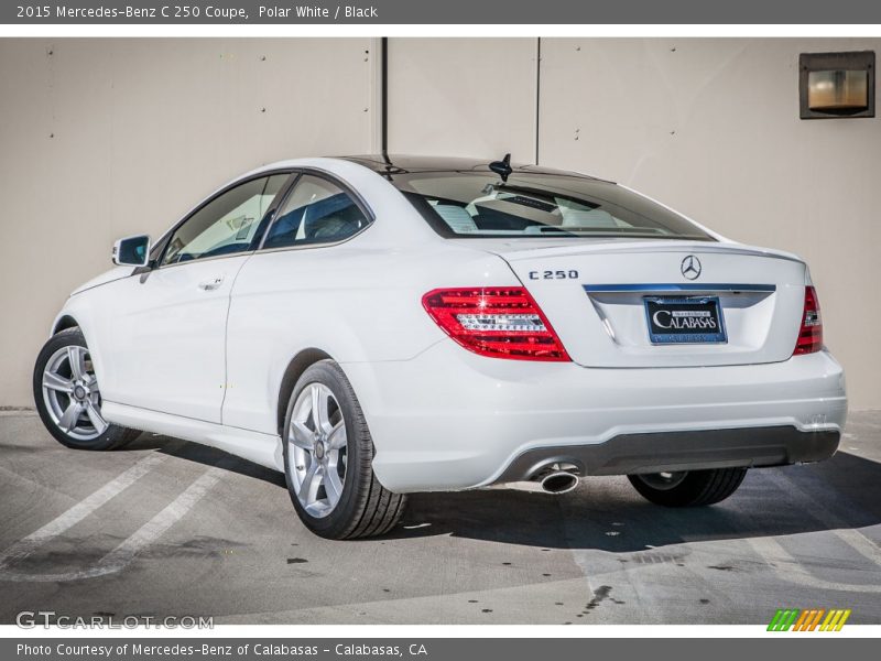 Polar White / Black 2015 Mercedes-Benz C 250 Coupe
