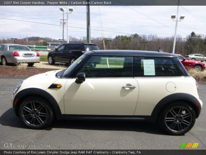 Pepper White / Carbon Black/Carbon Black 2007 Mini Cooper Hardtop