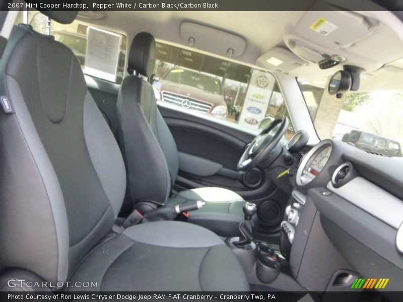 Pepper White / Carbon Black/Carbon Black 2007 Mini Cooper Hardtop