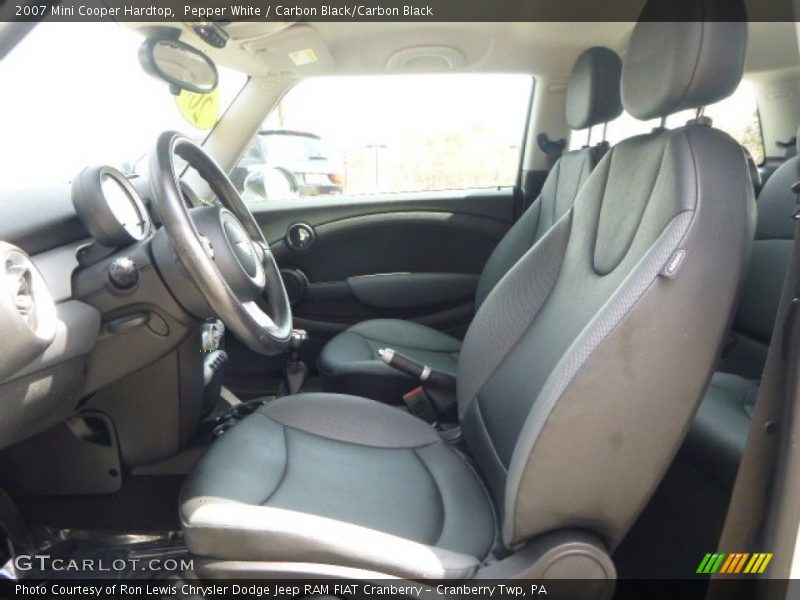 Pepper White / Carbon Black/Carbon Black 2007 Mini Cooper Hardtop