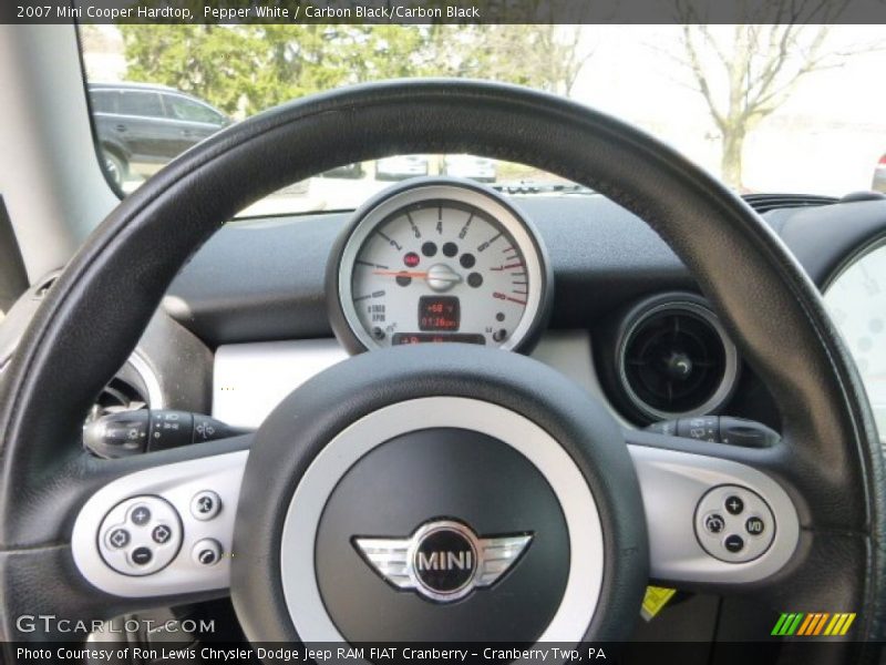 Pepper White / Carbon Black/Carbon Black 2007 Mini Cooper Hardtop