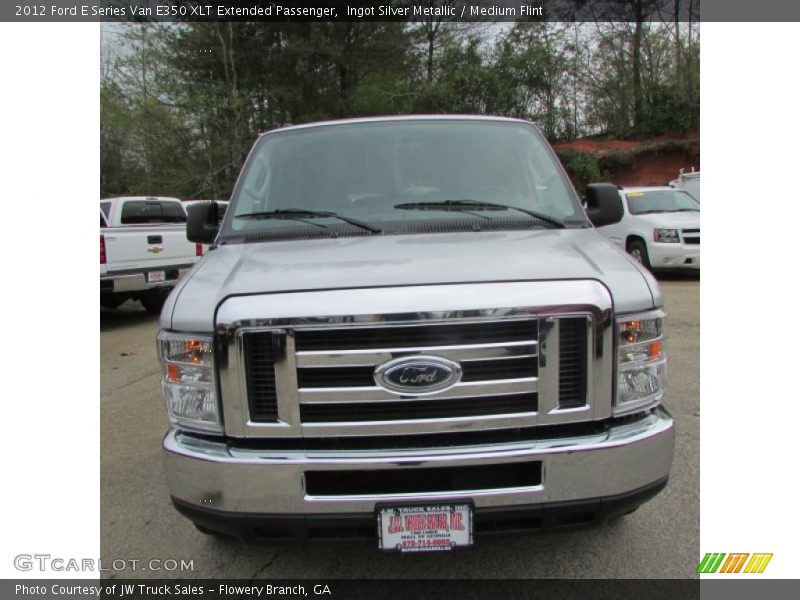 Ingot Silver Metallic / Medium Flint 2012 Ford E Series Van E350 XLT Extended Passenger