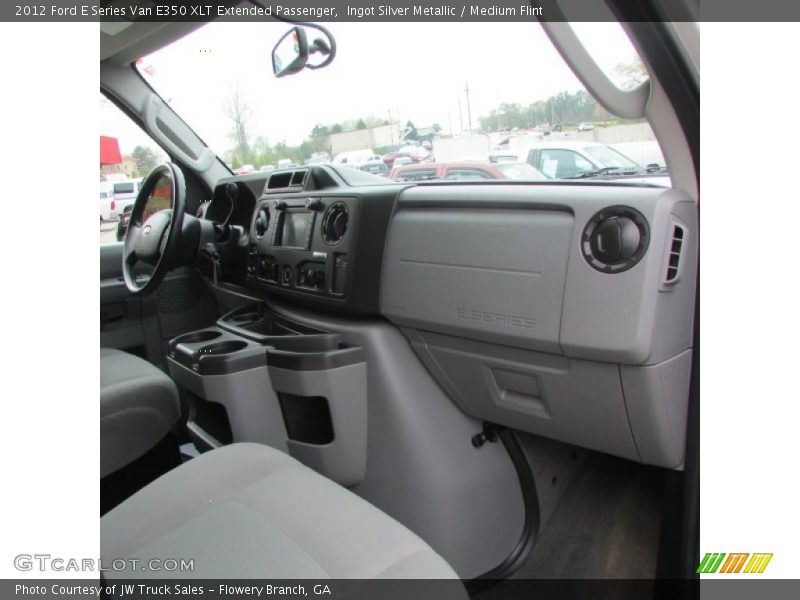 Ingot Silver Metallic / Medium Flint 2012 Ford E Series Van E350 XLT Extended Passenger