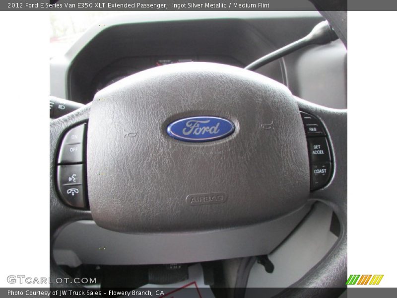 Ingot Silver Metallic / Medium Flint 2012 Ford E Series Van E350 XLT Extended Passenger