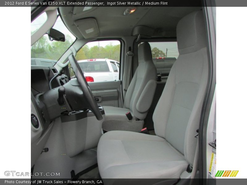 Ingot Silver Metallic / Medium Flint 2012 Ford E Series Van E350 XLT Extended Passenger