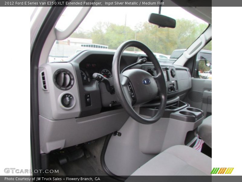 Ingot Silver Metallic / Medium Flint 2012 Ford E Series Van E350 XLT Extended Passenger