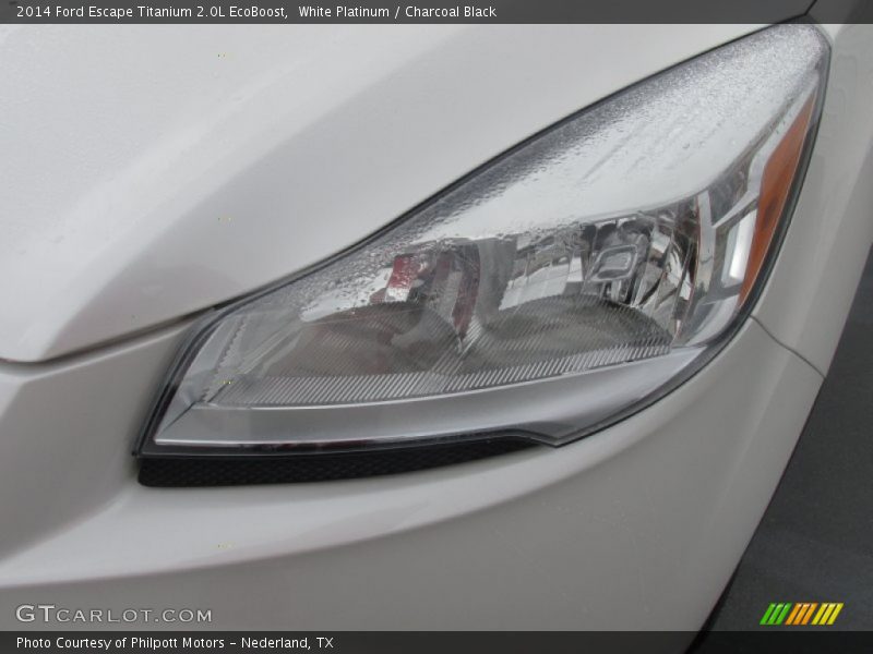 White Platinum / Charcoal Black 2014 Ford Escape Titanium 2.0L EcoBoost