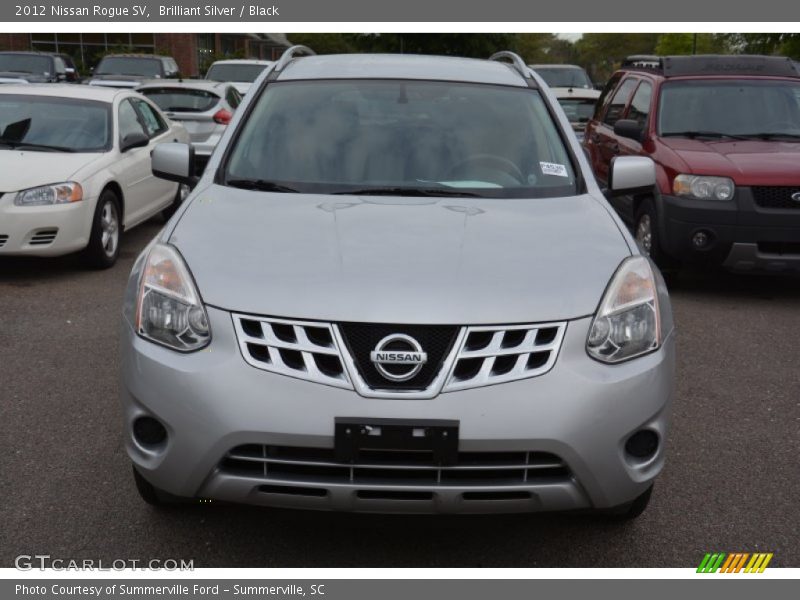 Brilliant Silver / Black 2012 Nissan Rogue SV