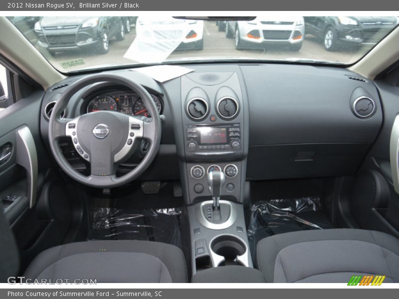 Brilliant Silver / Black 2012 Nissan Rogue SV