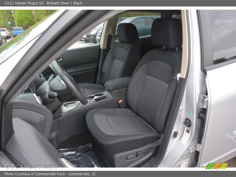 Brilliant Silver / Black 2012 Nissan Rogue SV