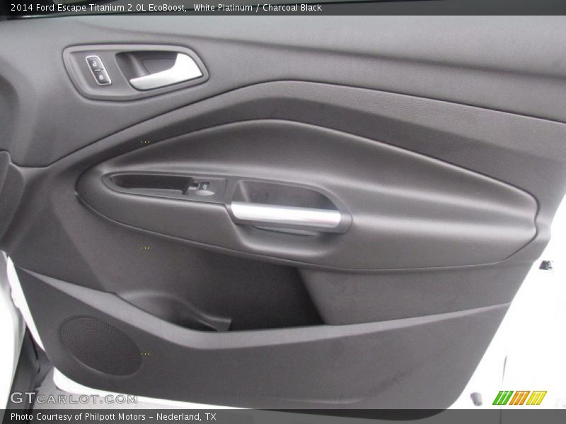White Platinum / Charcoal Black 2014 Ford Escape Titanium 2.0L EcoBoost