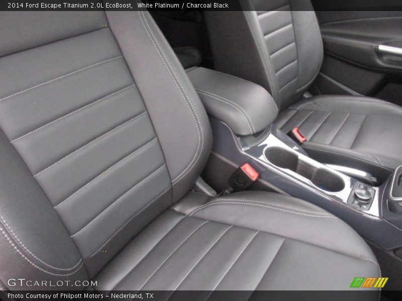 White Platinum / Charcoal Black 2014 Ford Escape Titanium 2.0L EcoBoost