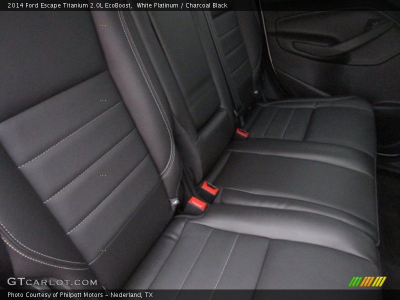 White Platinum / Charcoal Black 2014 Ford Escape Titanium 2.0L EcoBoost