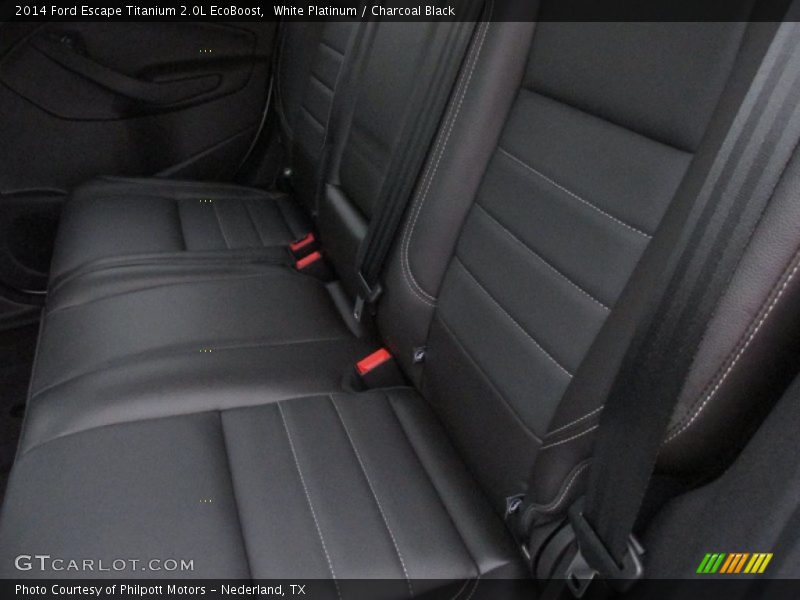 White Platinum / Charcoal Black 2014 Ford Escape Titanium 2.0L EcoBoost