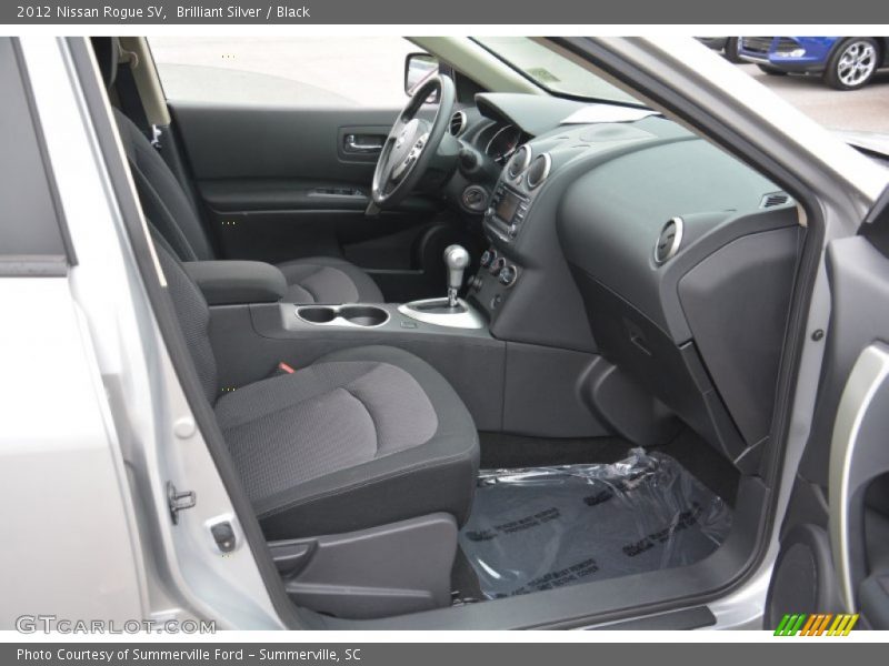 Brilliant Silver / Black 2012 Nissan Rogue SV