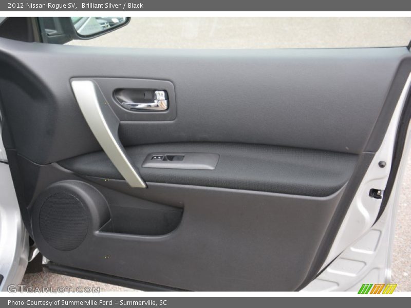 Brilliant Silver / Black 2012 Nissan Rogue SV
