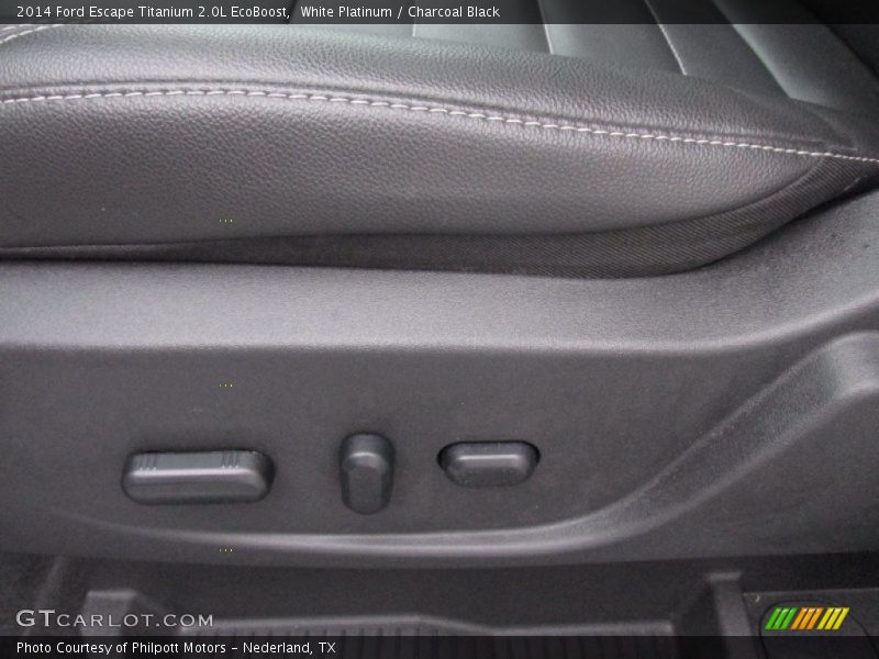 White Platinum / Charcoal Black 2014 Ford Escape Titanium 2.0L EcoBoost