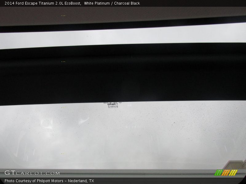 White Platinum / Charcoal Black 2014 Ford Escape Titanium 2.0L EcoBoost