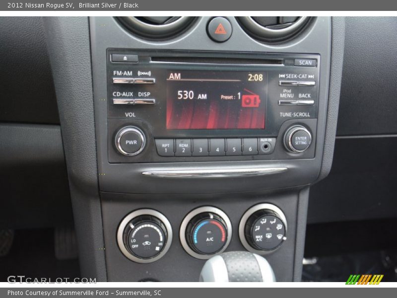 Brilliant Silver / Black 2012 Nissan Rogue SV