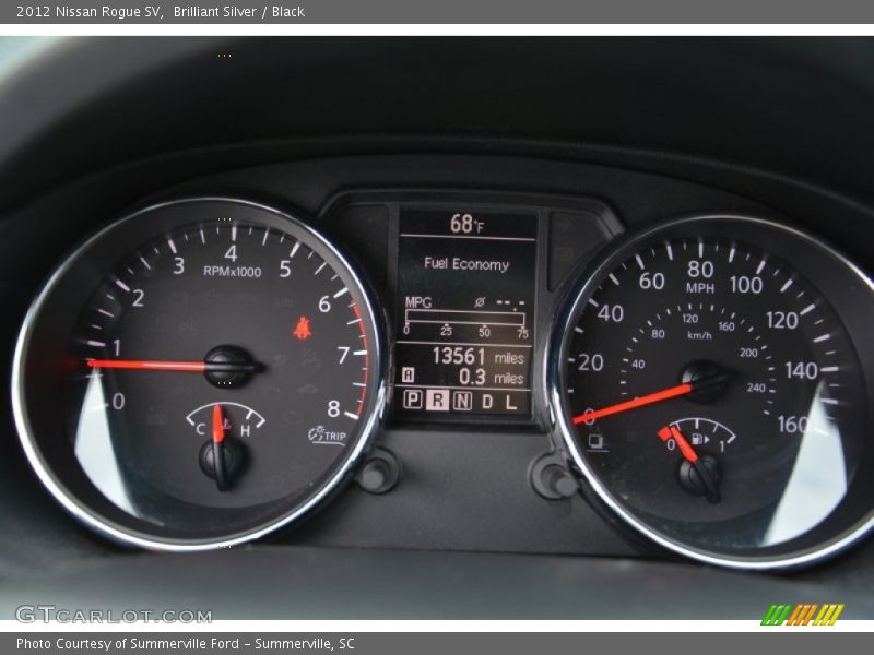 Brilliant Silver / Black 2012 Nissan Rogue SV
