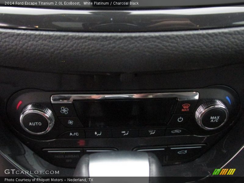 White Platinum / Charcoal Black 2014 Ford Escape Titanium 2.0L EcoBoost