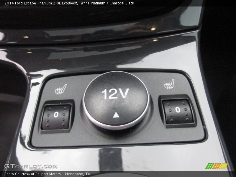 White Platinum / Charcoal Black 2014 Ford Escape Titanium 2.0L EcoBoost