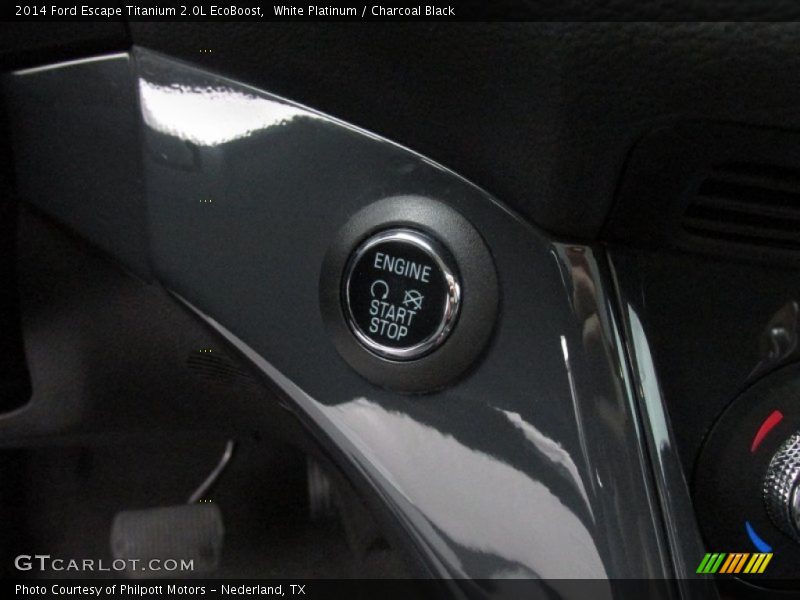 White Platinum / Charcoal Black 2014 Ford Escape Titanium 2.0L EcoBoost