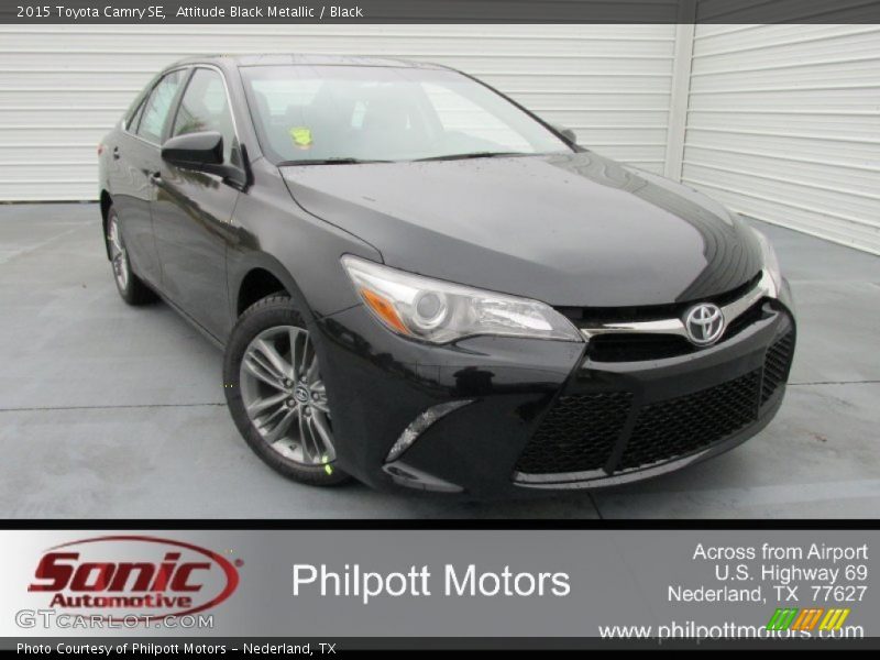 Attitude Black Metallic / Black 2015 Toyota Camry SE
