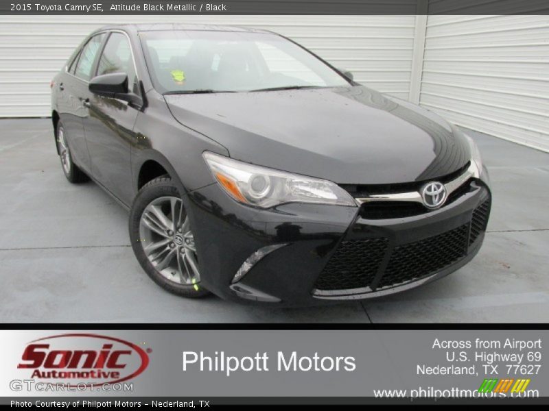 Attitude Black Metallic / Black 2015 Toyota Camry SE