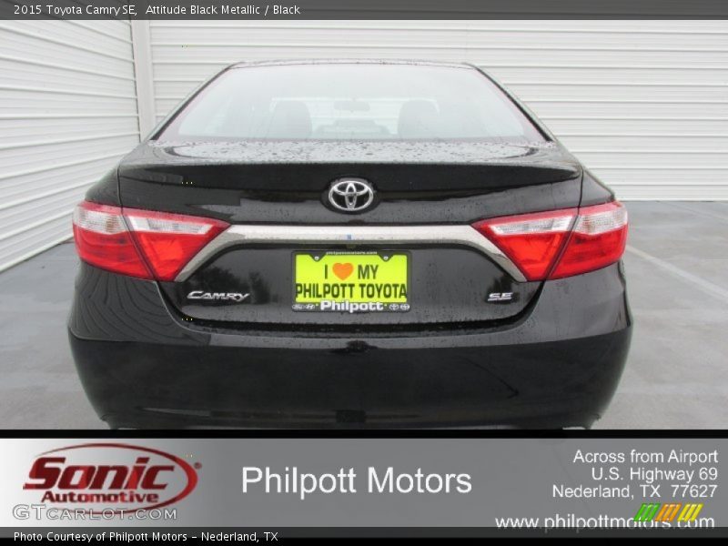 Attitude Black Metallic / Black 2015 Toyota Camry SE