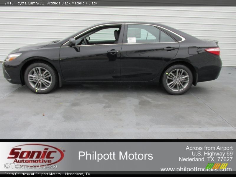 Attitude Black Metallic / Black 2015 Toyota Camry SE