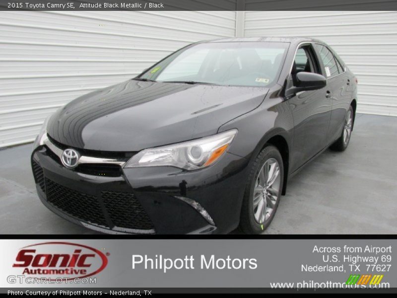 Attitude Black Metallic / Black 2015 Toyota Camry SE