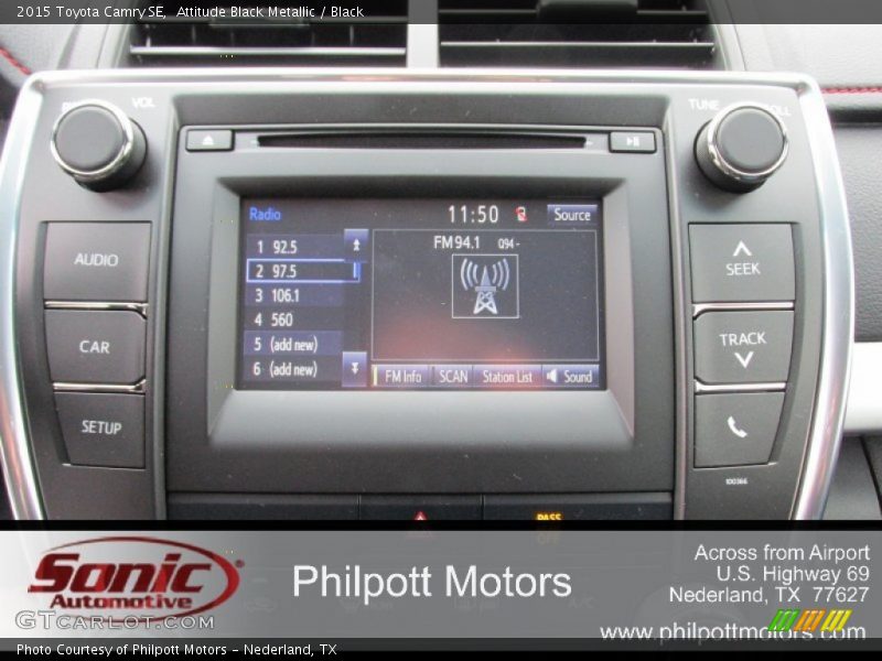 Attitude Black Metallic / Black 2015 Toyota Camry SE