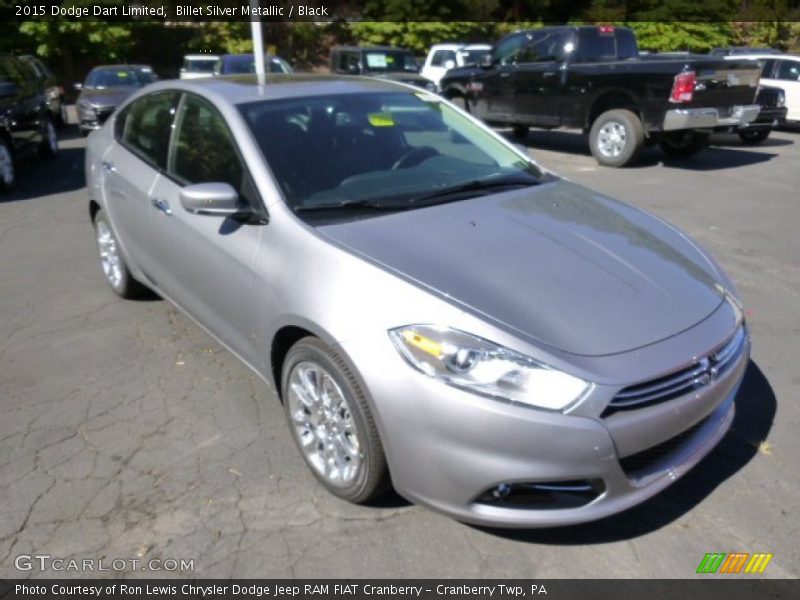 Billet Silver Metallic / Black 2015 Dodge Dart Limited