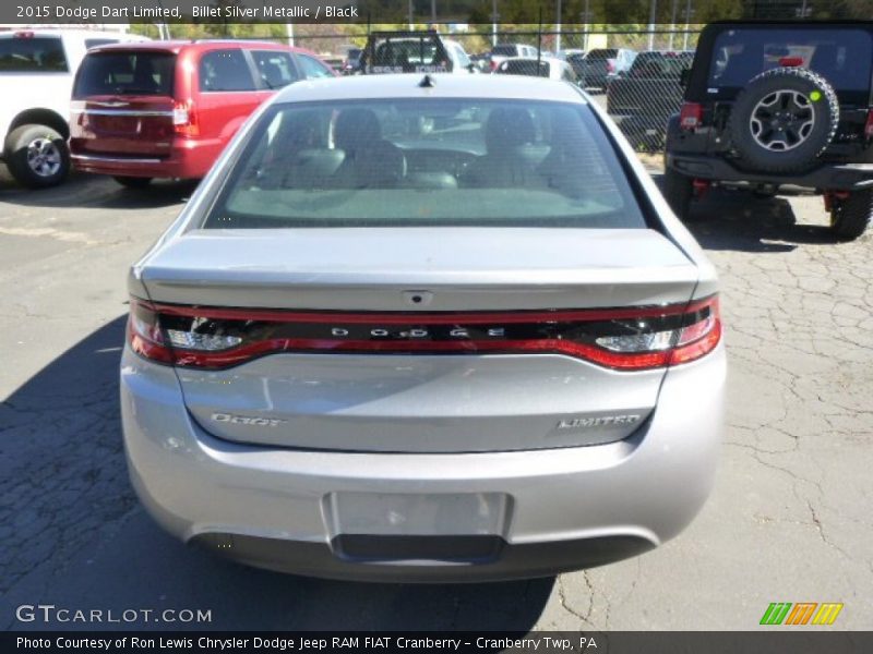 Billet Silver Metallic / Black 2015 Dodge Dart Limited