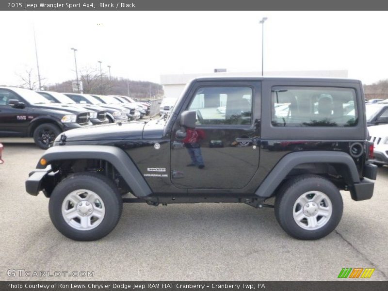 Black / Black 2015 Jeep Wrangler Sport 4x4