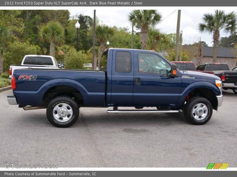 Dark Blue Pearl Metallic / Steel 2012 Ford F250 Super Duty XLT SuperCab 4x4