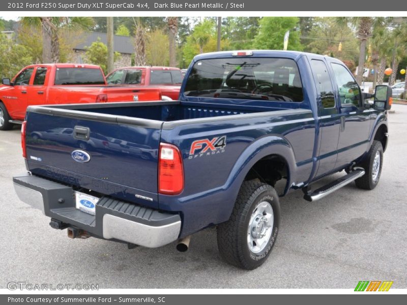 Dark Blue Pearl Metallic / Steel 2012 Ford F250 Super Duty XLT SuperCab 4x4