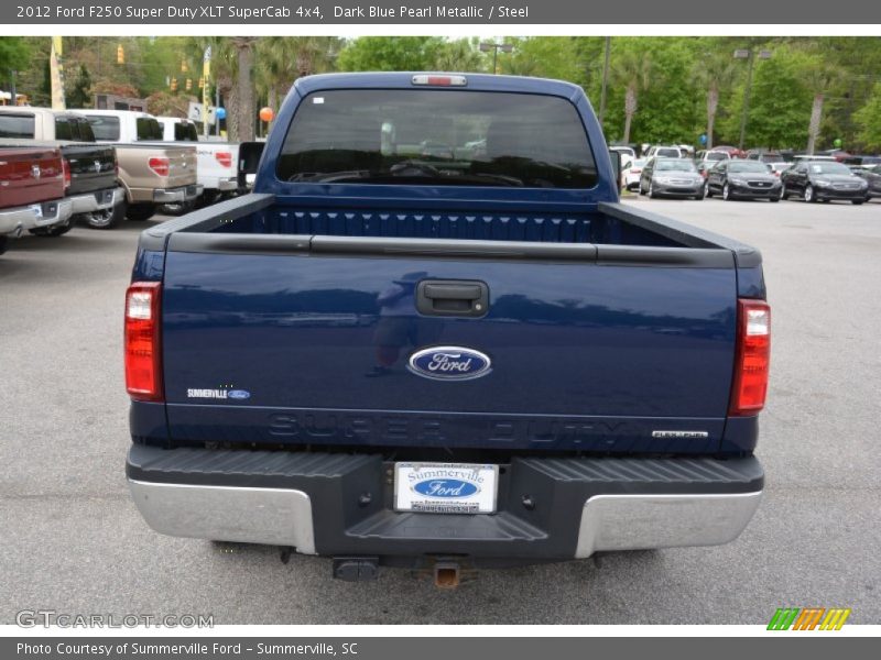 Dark Blue Pearl Metallic / Steel 2012 Ford F250 Super Duty XLT SuperCab 4x4
