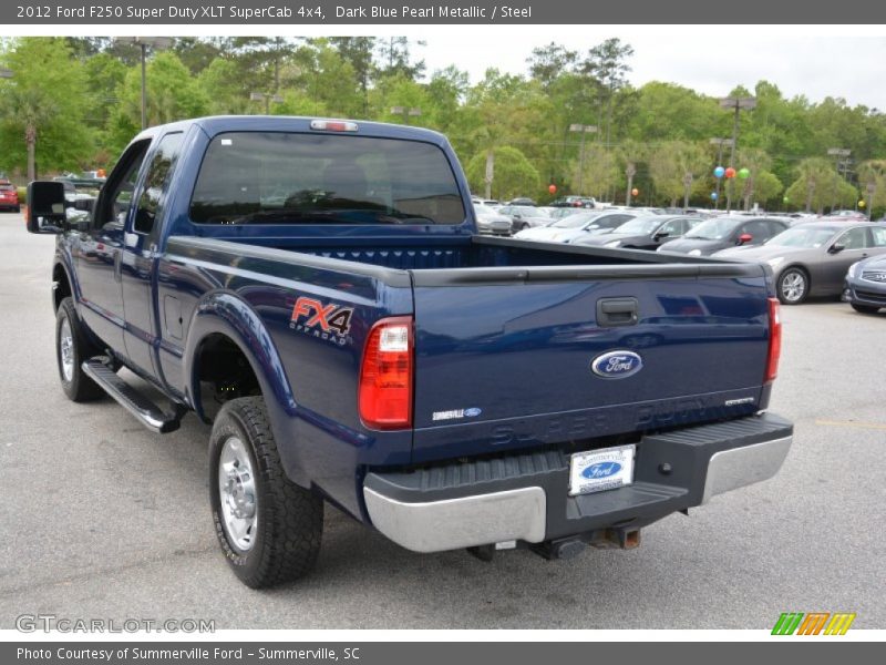 Dark Blue Pearl Metallic / Steel 2012 Ford F250 Super Duty XLT SuperCab 4x4