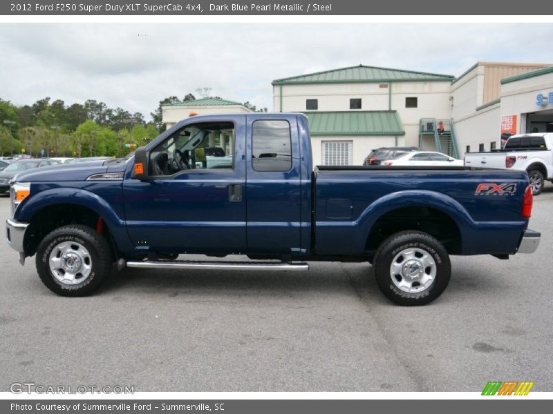 Dark Blue Pearl Metallic / Steel 2012 Ford F250 Super Duty XLT SuperCab 4x4