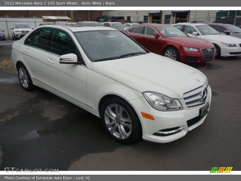 Arctic White / Black 2012 Mercedes-Benz C 300 Sport 4Matic