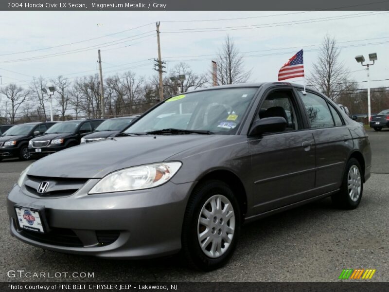 Magnesium Metallic / Gray 2004 Honda Civic LX Sedan