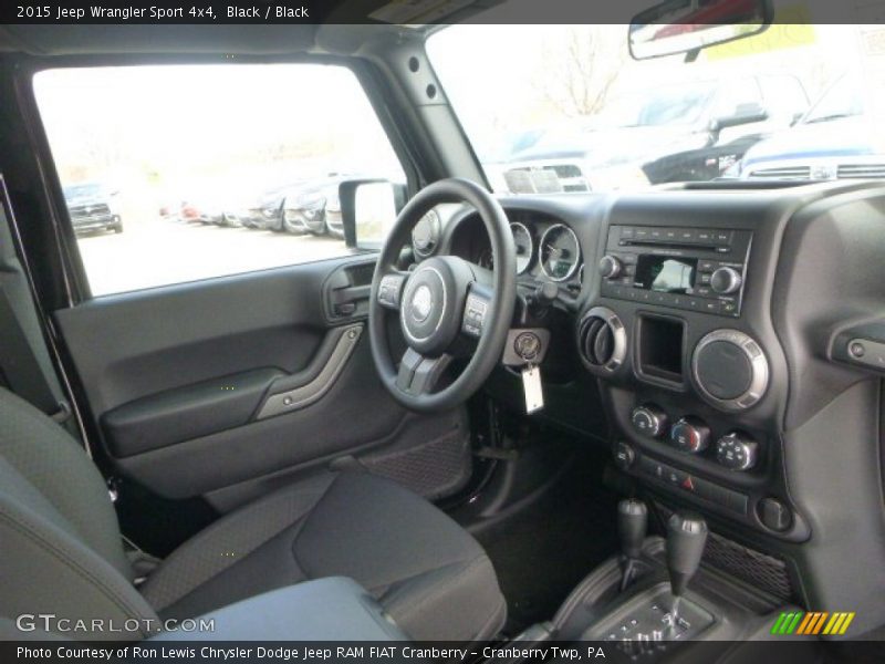 Black / Black 2015 Jeep Wrangler Sport 4x4