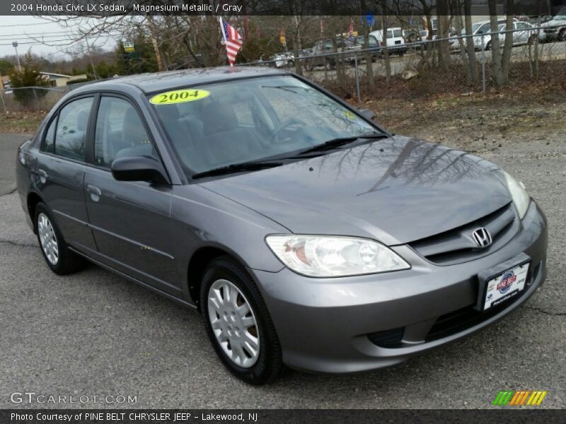 Magnesium Metallic / Gray 2004 Honda Civic LX Sedan