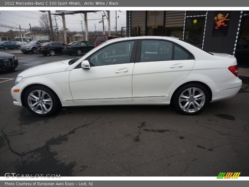 Arctic White / Black 2012 Mercedes-Benz C 300 Sport 4Matic